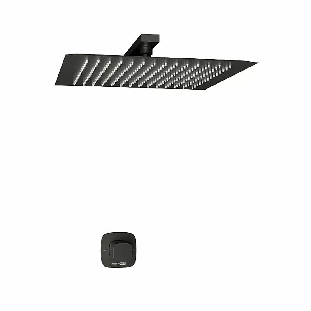 Душевая система WasserKRAFT Nuthe 9100 SET2826 черный Soft-touch матовый