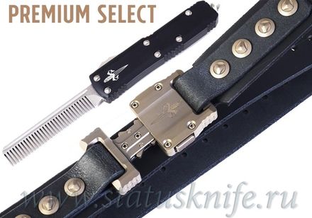 Набор подарочный Ремень APIS Black & Tactical Beard Comb