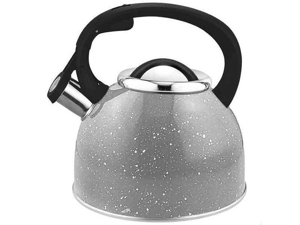 Чайник 2,5л нерж со свистком Arte 280826