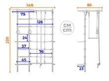 Шведская стенка ROMANA S7 PRO (Комплект №8) (белый прованс)