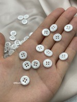 Пуговицы на прокол керамические белые граненые