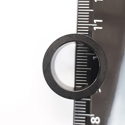 Тоннель диаметр 16 мм для пирсинга ушей (медицинская сталь). Титановое покрытие. Черная 1 штука