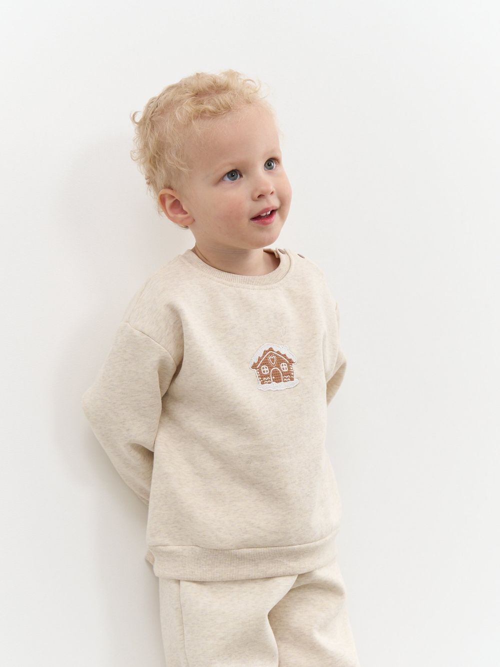 Свитшот "Ванильный пудинг" утепленный 0+