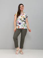 Футболка Фв-104/молоко-полевыецветы