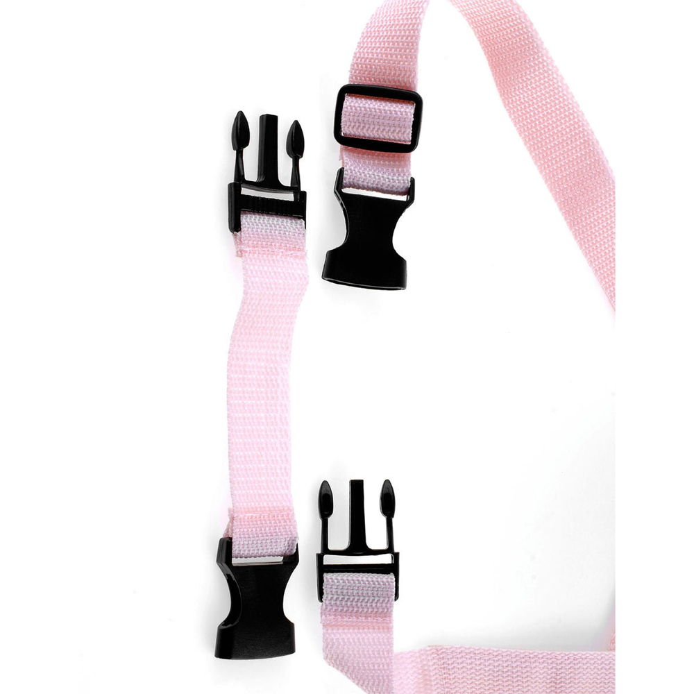 Нежно-розовый страпон с вибрацией Tru-Fit Vibrating Strap-On