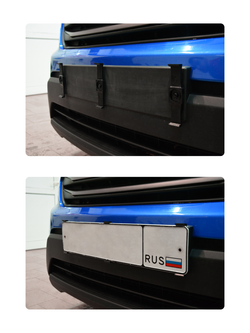 Быстросъёмные крепления номерного знака, безрамочное крепление (BK1)