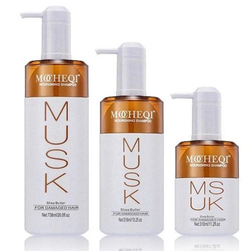 Шампунь для сухих, повреждённых, окрашенных волос Mocheqi Musk с гидролизованным кератином и маслом ШИ