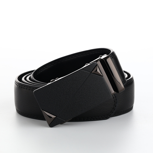 Ремень мужской, ширина 3.5 см, пряжка автомат, чёрный