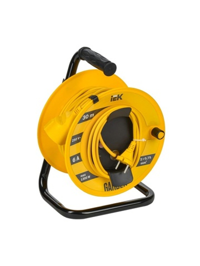 Удлинитель на катушке 1х30м Garden УК30 2P 2х0.75кв.мм IEK GD-KP40-06-01-30