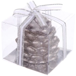 Свеча новогодняя «Лесная шишка» 6,7*6,7*5 см, Шампань