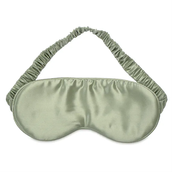 Маска для сна из натурального шелка мятного цвета из коллекции essential