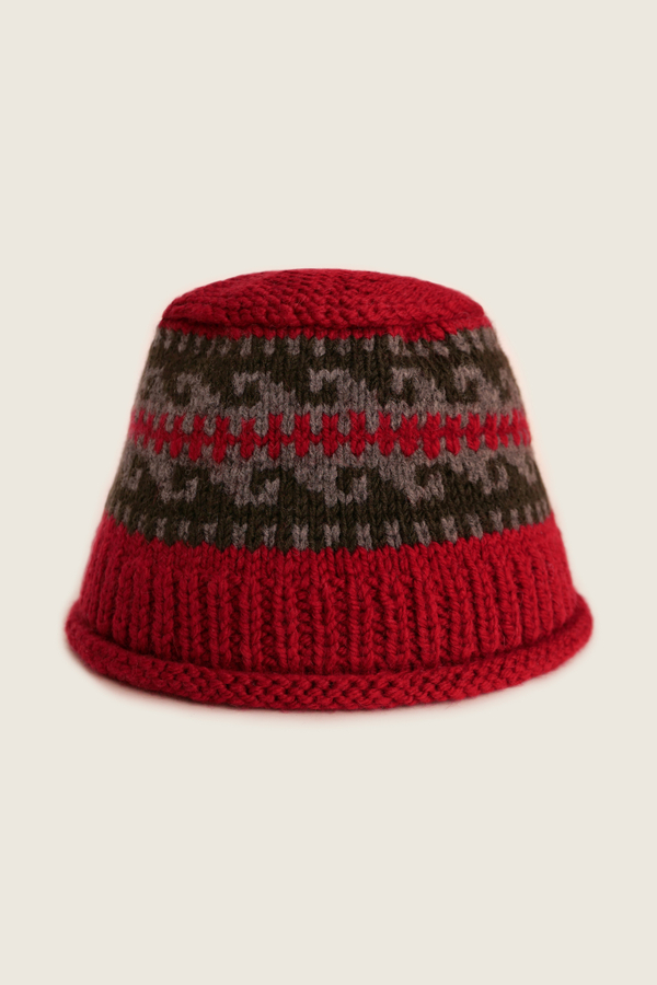 Шапка с узором 26.NP.4.HAT.06.06, красный