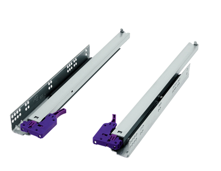 Направляющая скрытого монтажа Stealth синхронизированная полн. выдв. с довод. (ДСП до 16мм), 300, AQ