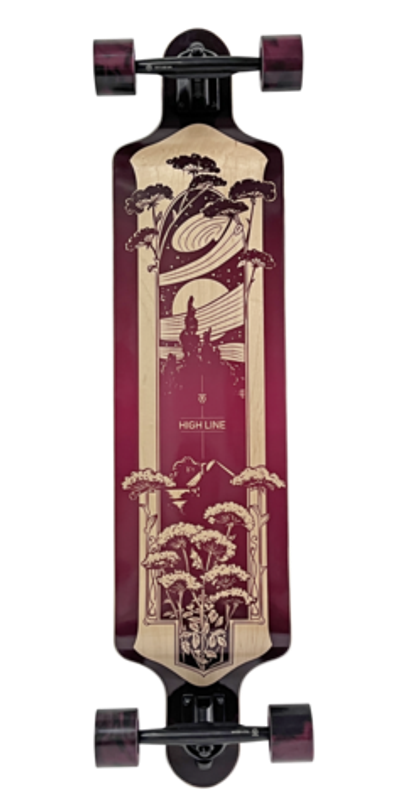 Лонгборд Tech Team High Line Dropdown Красный (Red)