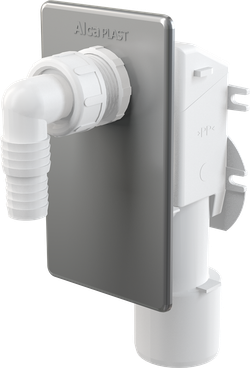 Сифон APS3 для стиральной машины под штукатурку хромированный