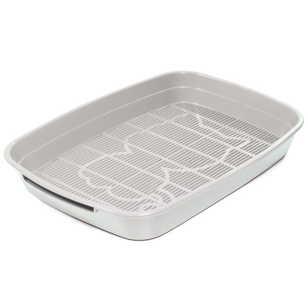 Туалет для кошек с сеткой малый 