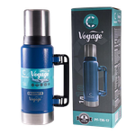 Термос 1.0л Следопыт PF-TM-17 Voyage с ручкой Синий (98°C &gt;6ч-83°С &gt;12ч-75°С &gt;24ч-61°С) 95х320мм Вес 0.73кг