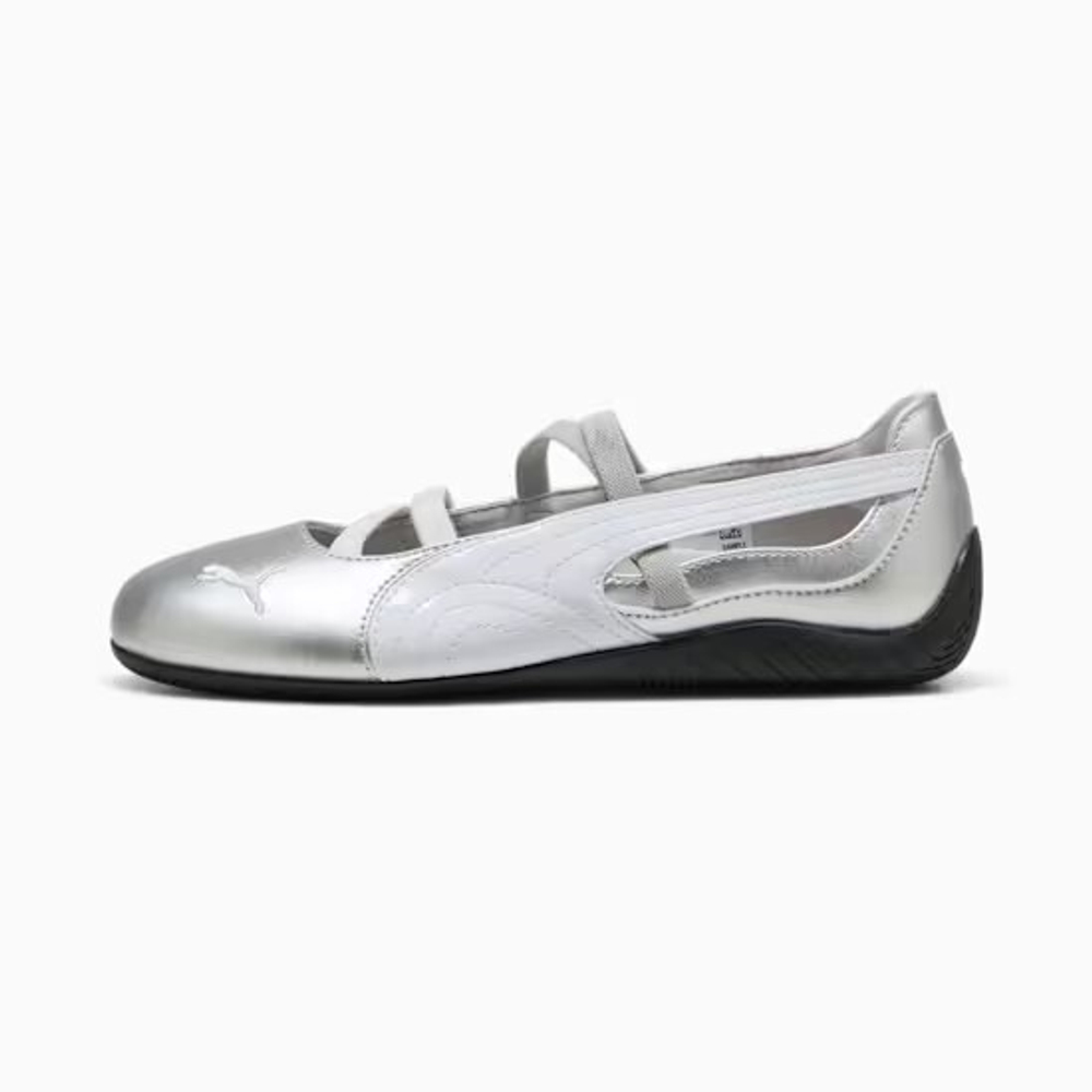PUMA Женские кроссовки-балетки Speedcat Ballet Metallic, серебряный