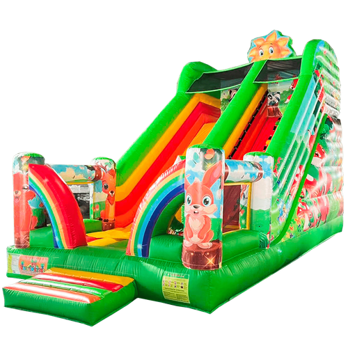 Надувная горка «В гостях у сказки»  7x4x6 м