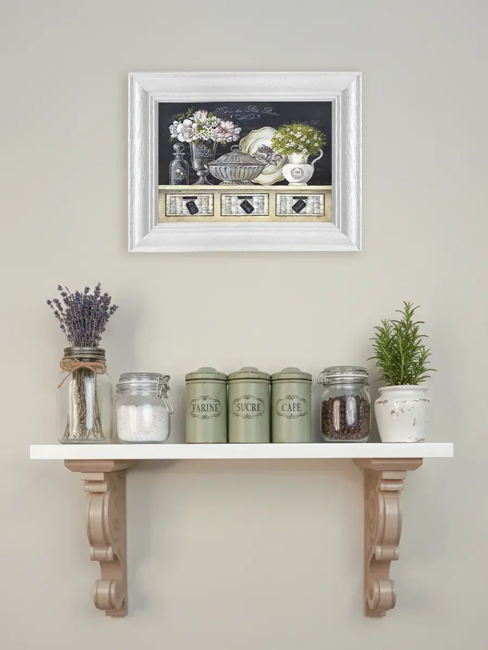 Полка настенная навесная 60 см