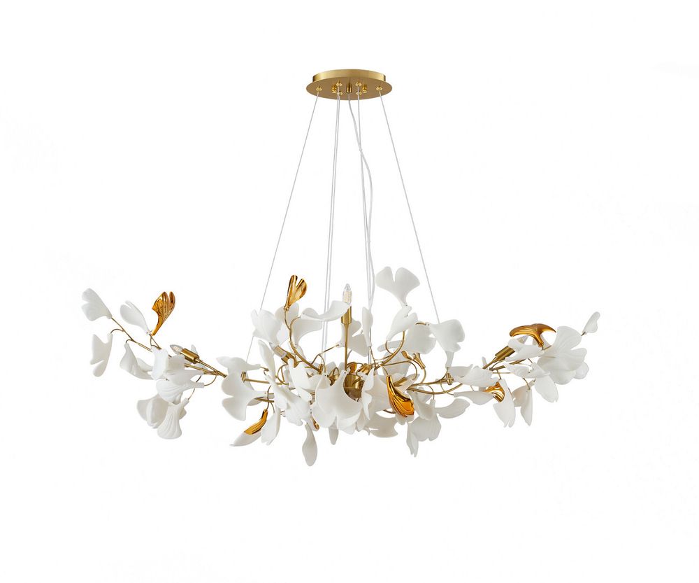 Люстра Сири латунь w120*50 h200 G9 6*5W (Led лампы в комплекте)