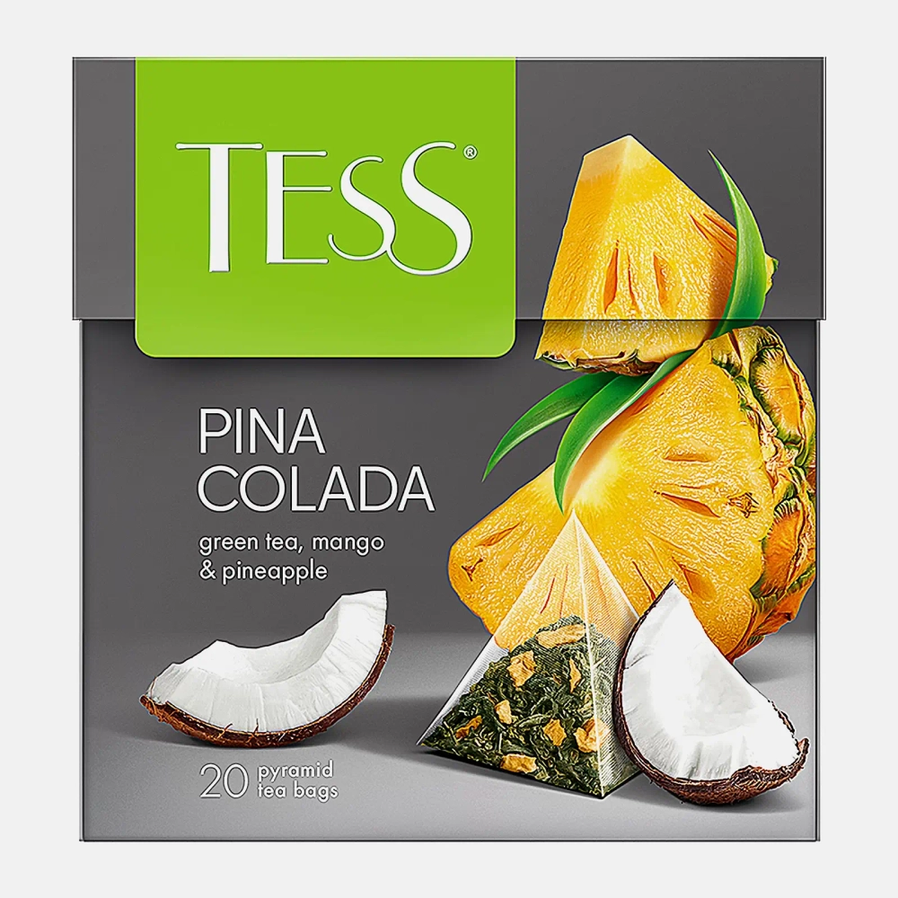 Чай зеленый Tess Pina Colada пирамидки 20шт 36г