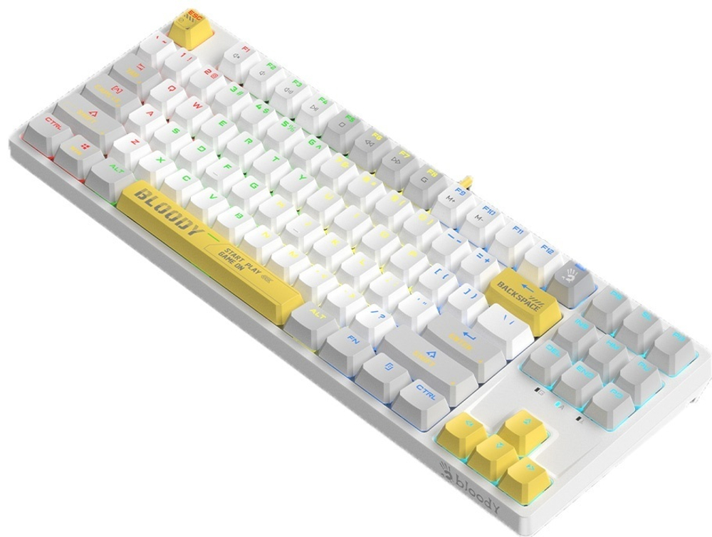 Клавиатура Bloody S87 WHITE белый