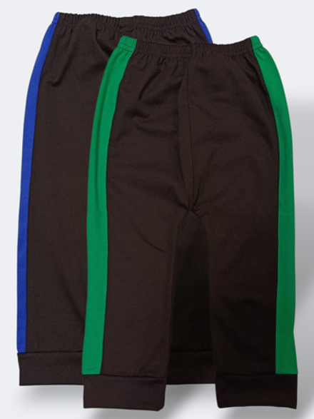 ШКЛ штанишки ясельные с лампасом кулирка черные (92)