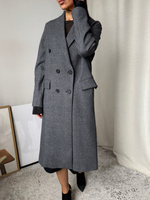 Пальто хлопковое в клетку Circolo, XS