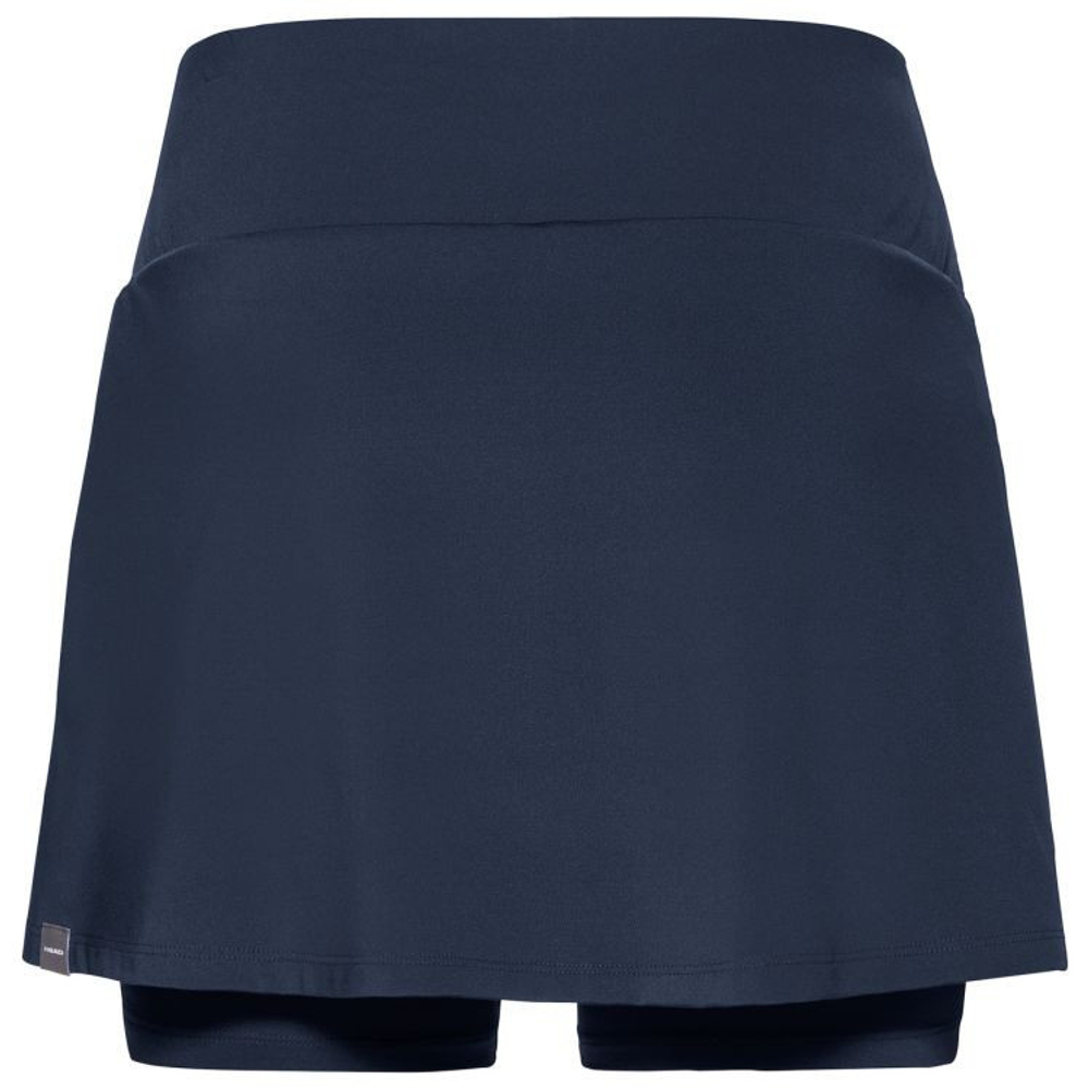 Теннисная юбка Head Club Basic Skort Long W - небесный