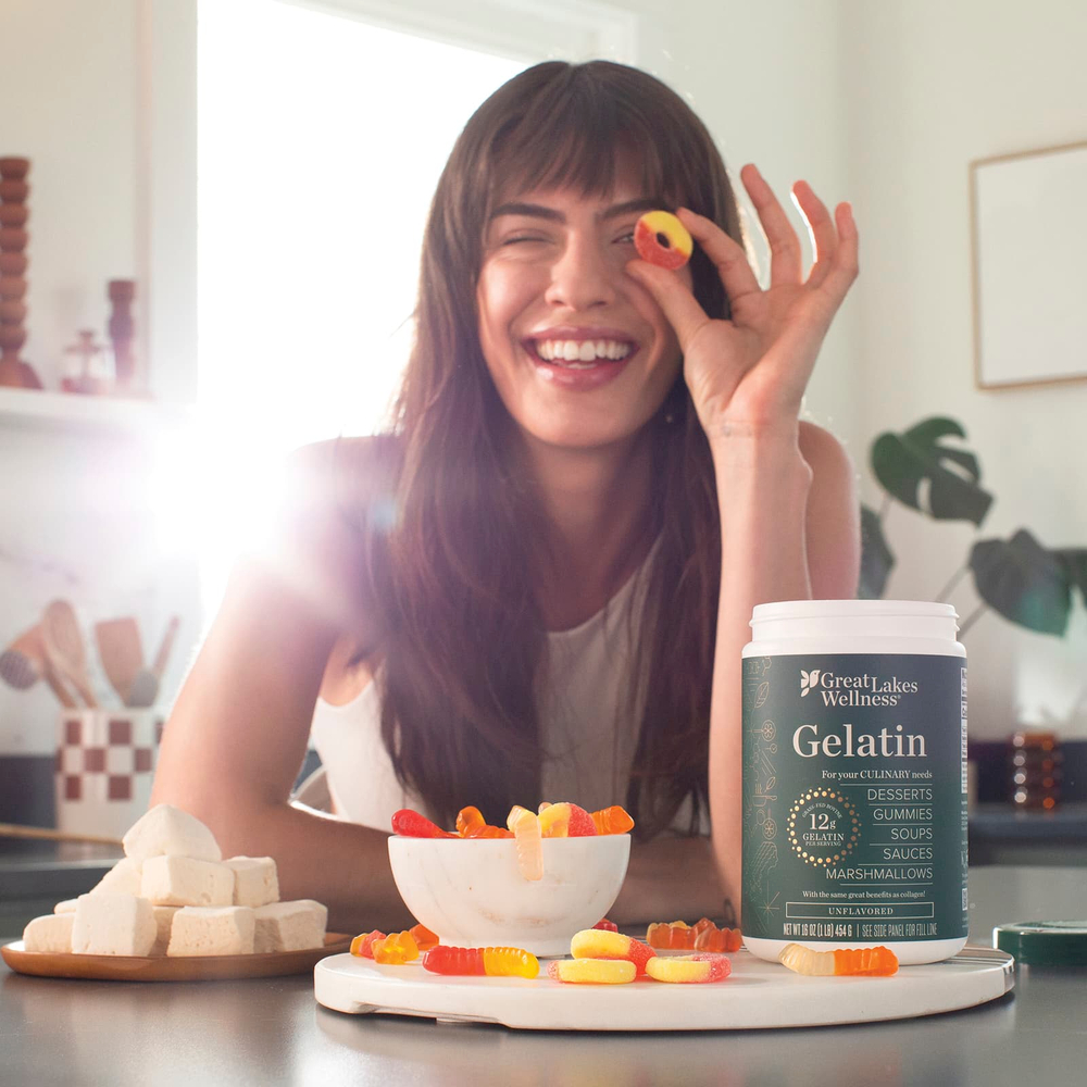 Great Lakes Wellness, Желатин, без добавок, 454 г (16 унций)
