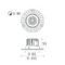 Встраиваемый светильник Italline IT02-028 gold 3000K