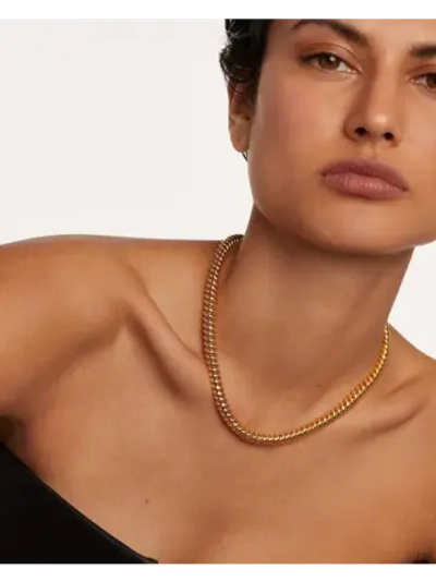 Колье Gaia Латунь покрытая золотом 750 пробы