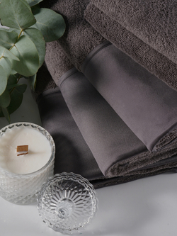 Набор полотенец 3шт Claire Batiste Atelier Brise темный серо-коричневый