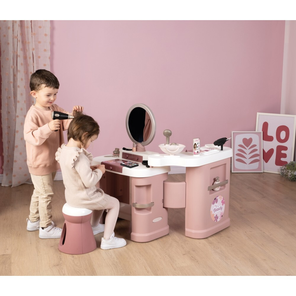Smoby - BEAUTY маленький центр стилиста + 26 аксессуаров Парикмахер и косметолог 320256