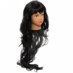 Парик карнавальный «Очарование» (волнистые локоны 90 см), Черный