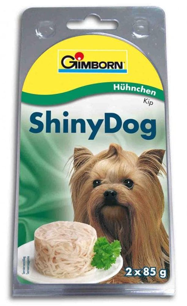 Gimpet ShinyDog 2х85г. цыпленок в блистере консервы д/собак