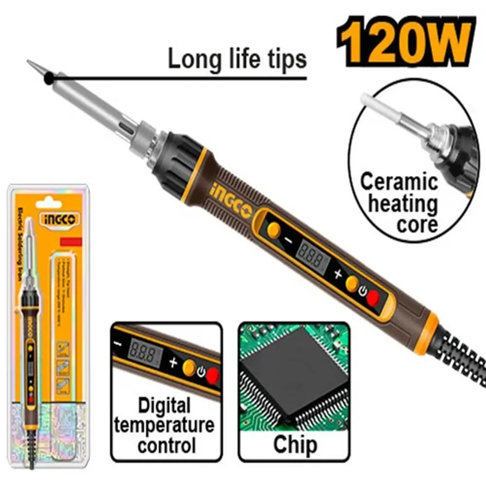 Паяльник электрический INGCO SI01610 INDUSTRIAL 120 Вт