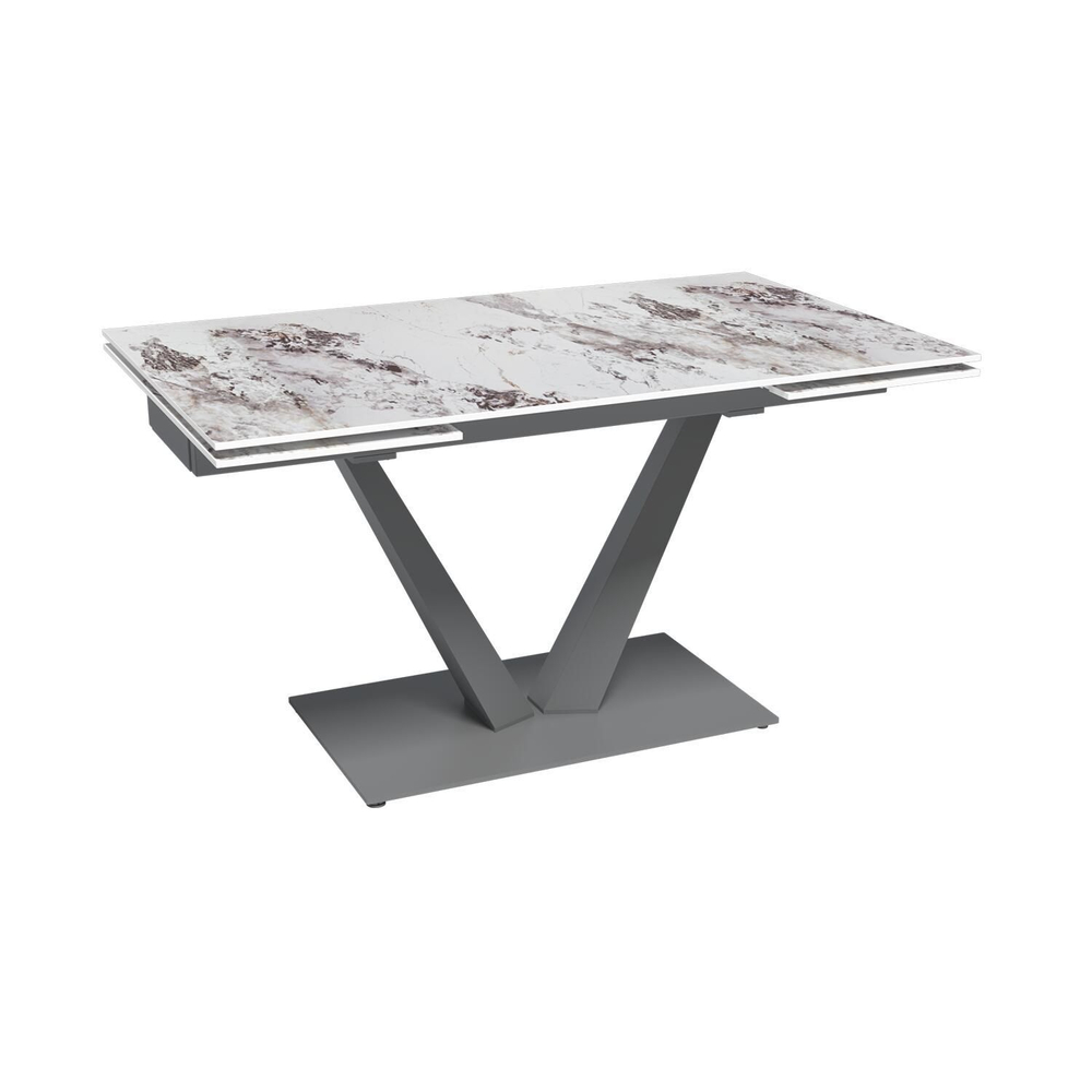 Стол раскладной Malibu (140+40+40), керамика глянцевая Patagoniya