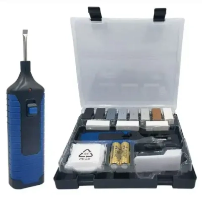 Набор для ремонта керамической, гранитной, мраморной плитки и фарфора. Набор для реставрации сколов мебели и ламината 11 цветов (холодные тона).