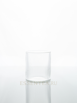 Чашка стеклянная "Кингжао" с рифленым рисунком 250 мл