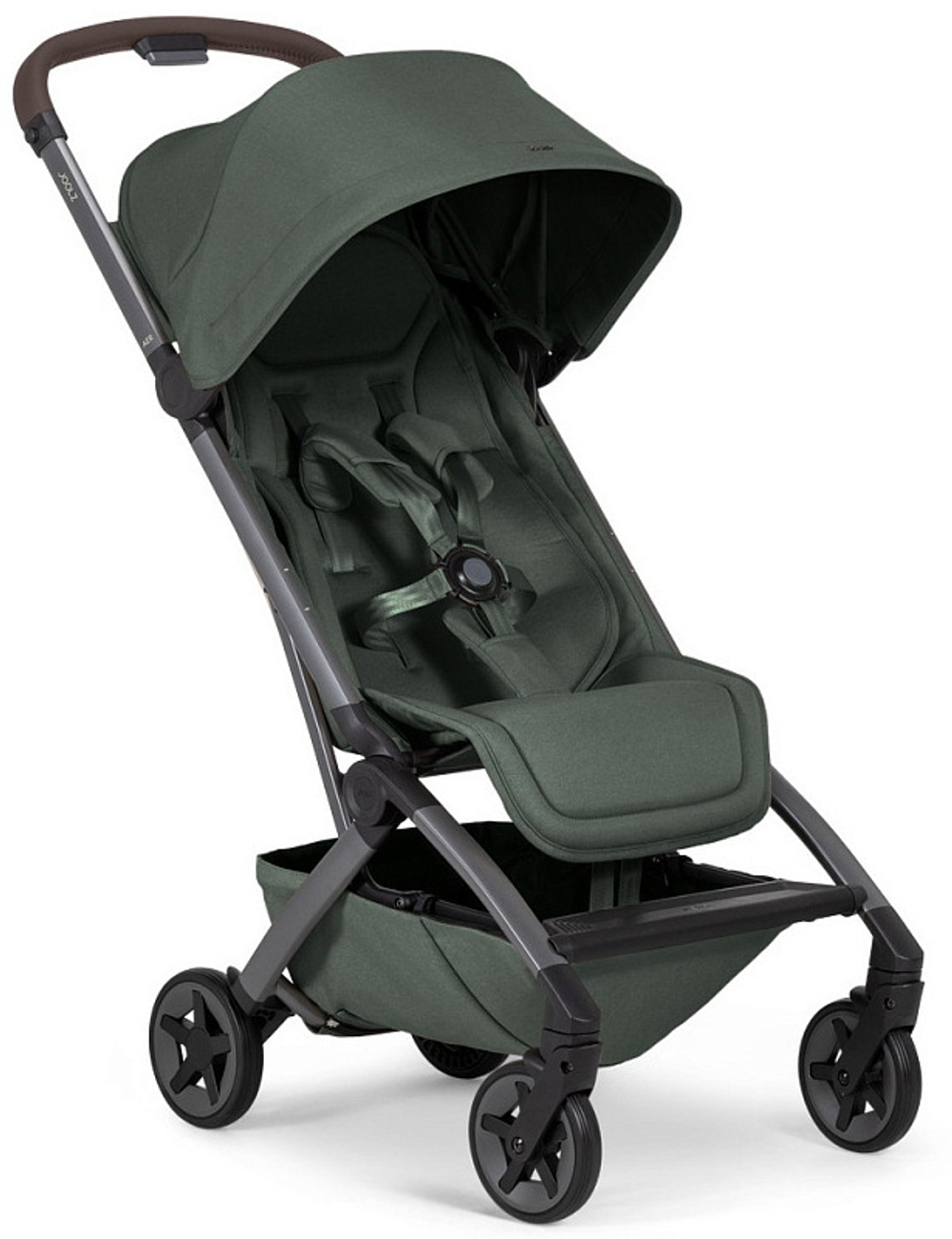 Детская прогулочная коляска Joolz Aer 2 с бампером и реверсивным блоком Forest Green