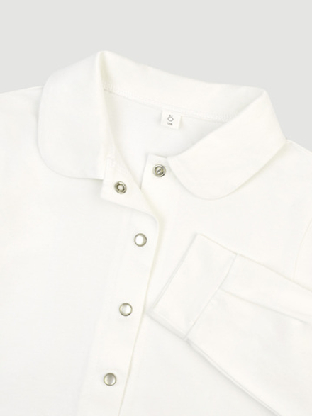 ПРЕДЗАКАЗ Рубашка с круглым воротником Mjölk Молочный