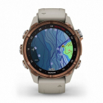 Умные часы Garmin Descent Mk3i титановый, бронзовый безель PVD/серый силиконовый ремешок 43 мм 010-02753-14