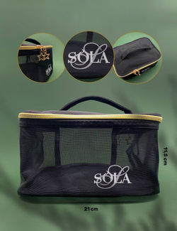 Sola Косметичка Органайзер большой на молнии, черная