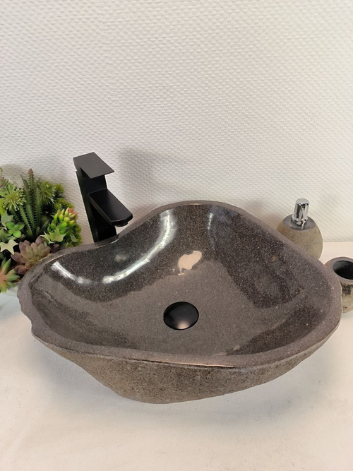 Раковина из речного камня RS-65616 46*42*15 0857