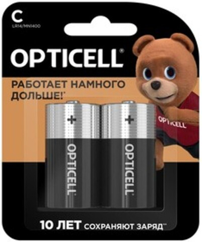 Батарейки Opticell Basic LR14 к-т 2шт 1/10