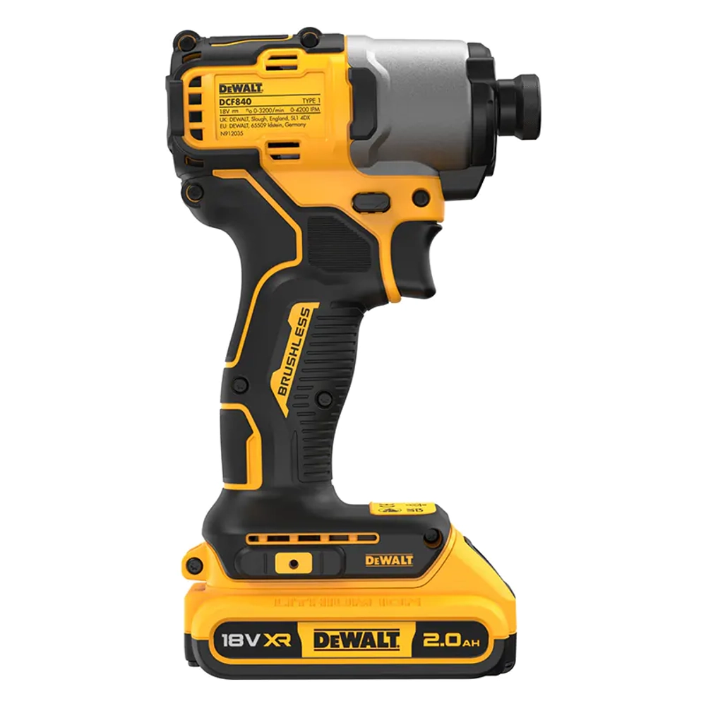 DeWalt DCF840D2T бесщеточный импульсный шуруповерт (2 x 2 Ач, ЗУ)
