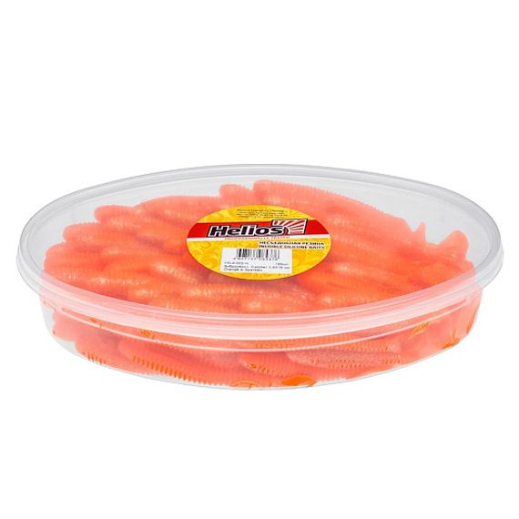 Виброхвост несъедоб. Catcher 3,55&#39;/9 см Orange &amp; Sparkles 100шт. (HS-2-022-N) Helios