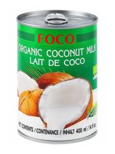 FOCO Organic кокосовое молоко 10-12%, 400 мл, 3 шт